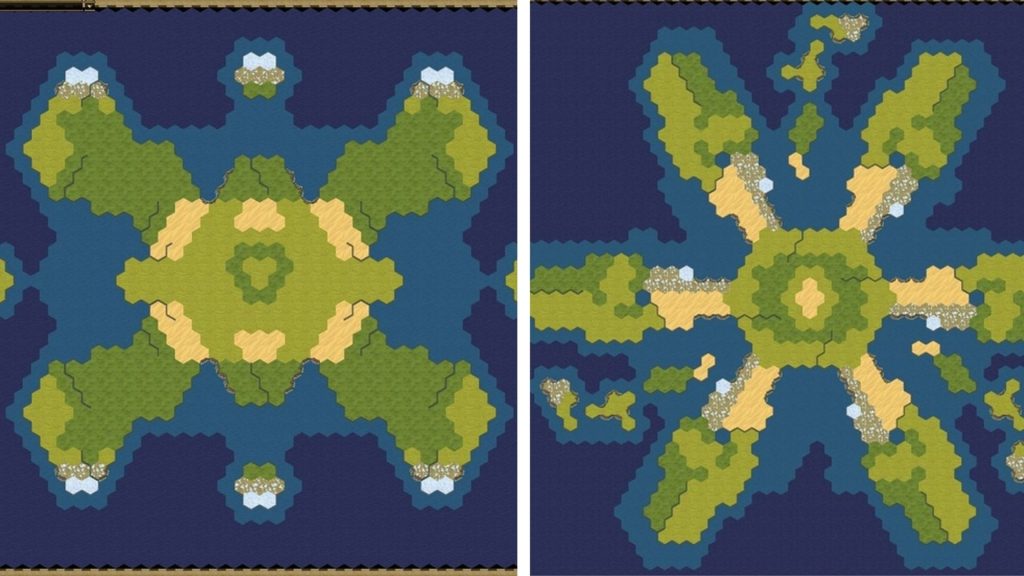 civ 6 clover and snowflake map