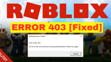 Roblox error 403