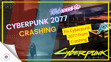 CYBERPUNK 2077 CRASHING Fixed