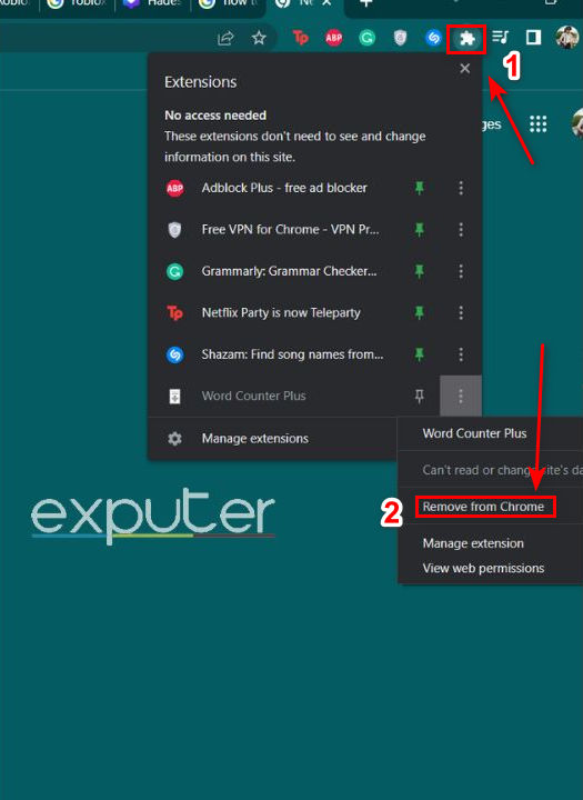 How to Disable Extensions 