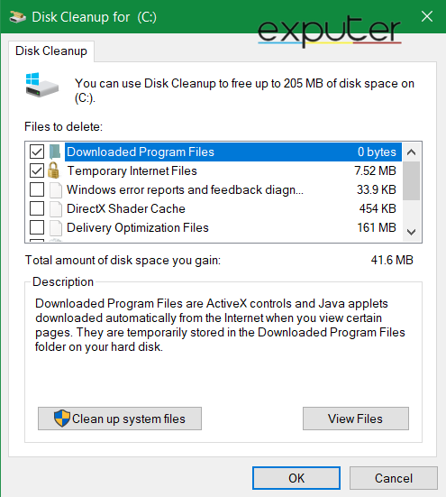 How to perform disk cleanup