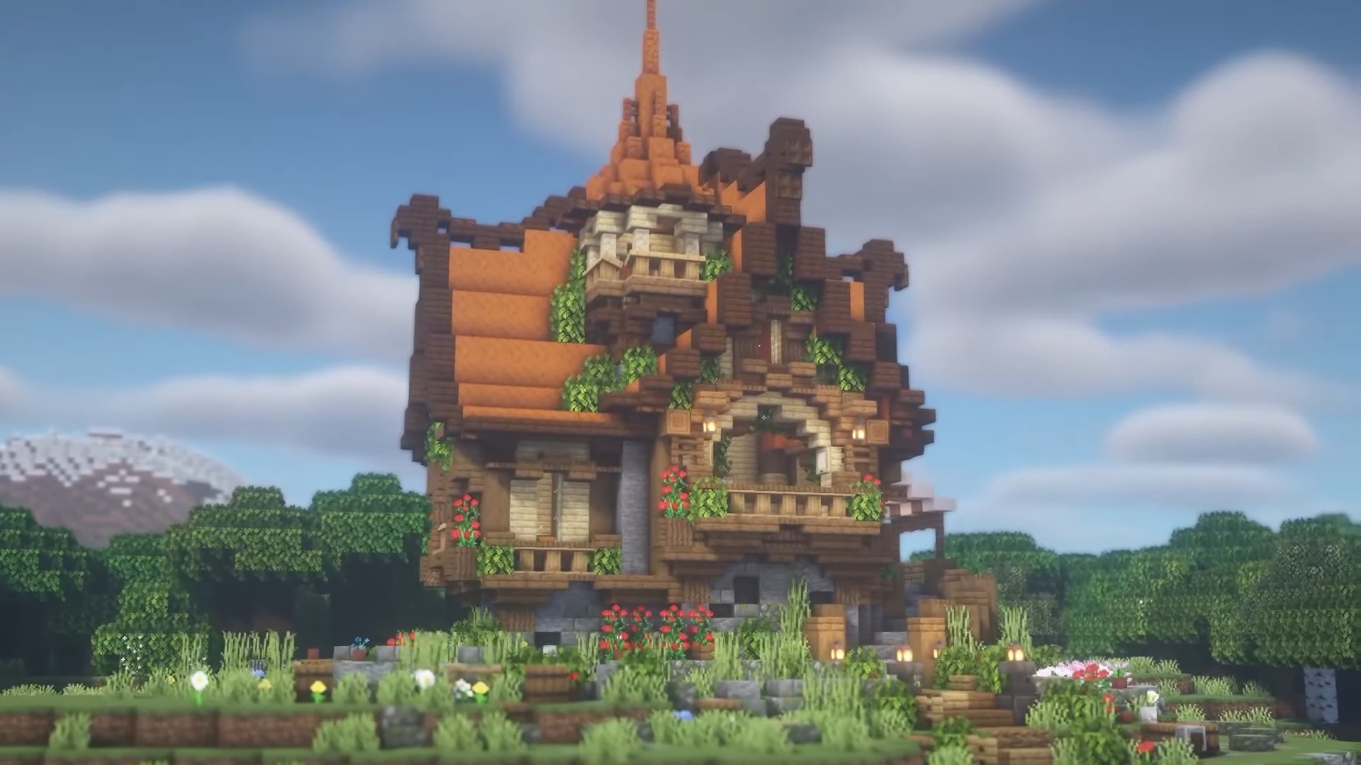 fantasy house design minecraft