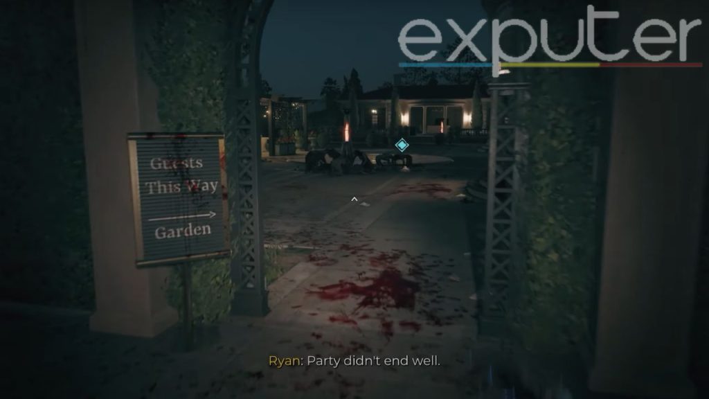 Image shows Guests This Way Sign In Dead Island 2