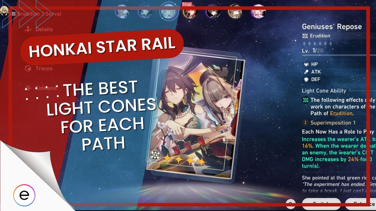Honkai Star Rail The Best Light Cones For Each Path featured image