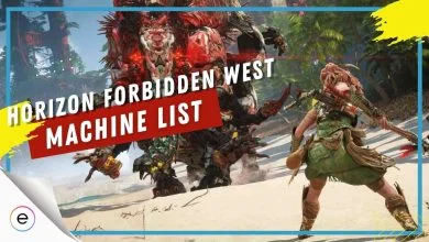 Machine List Horizon Forbidden West