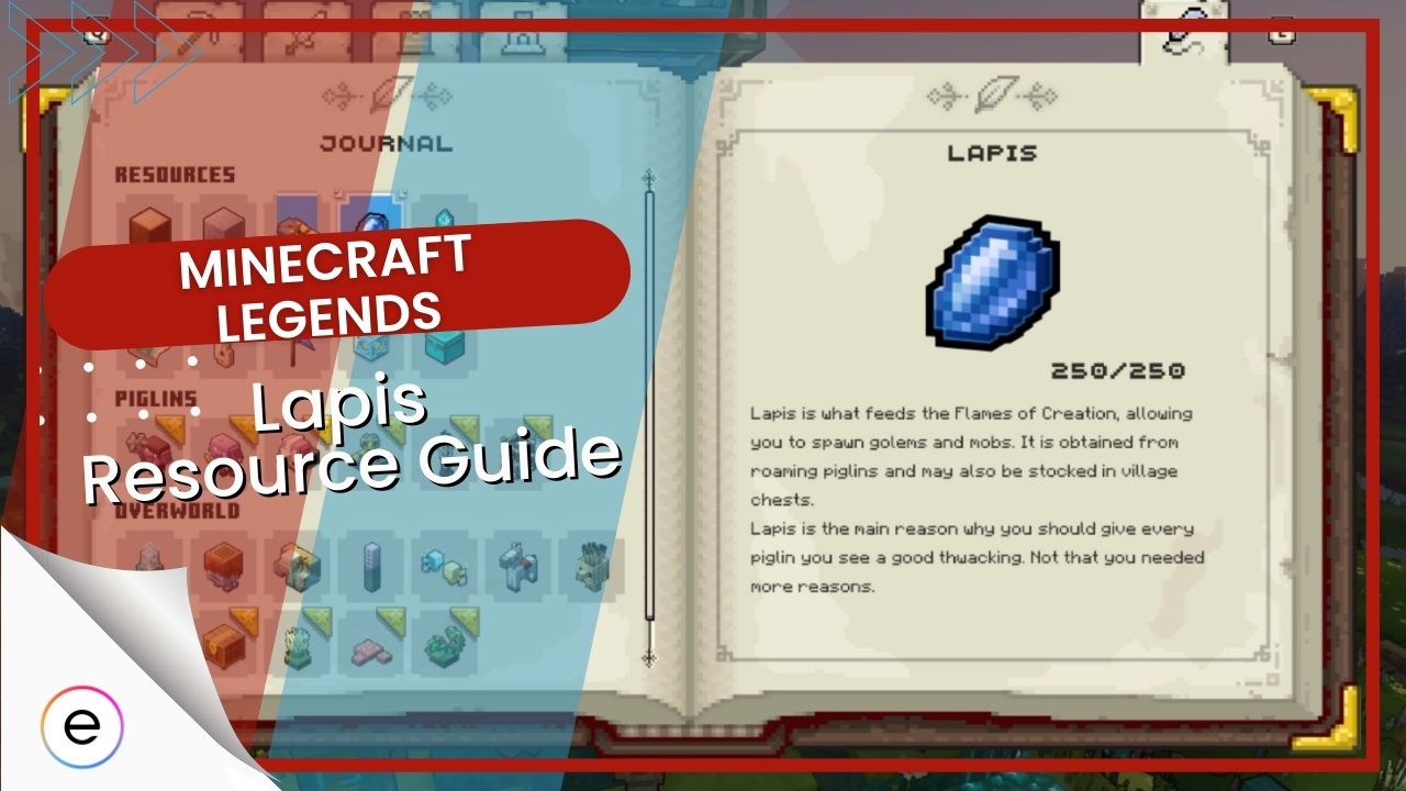 minecraft legends how to get and use lapis