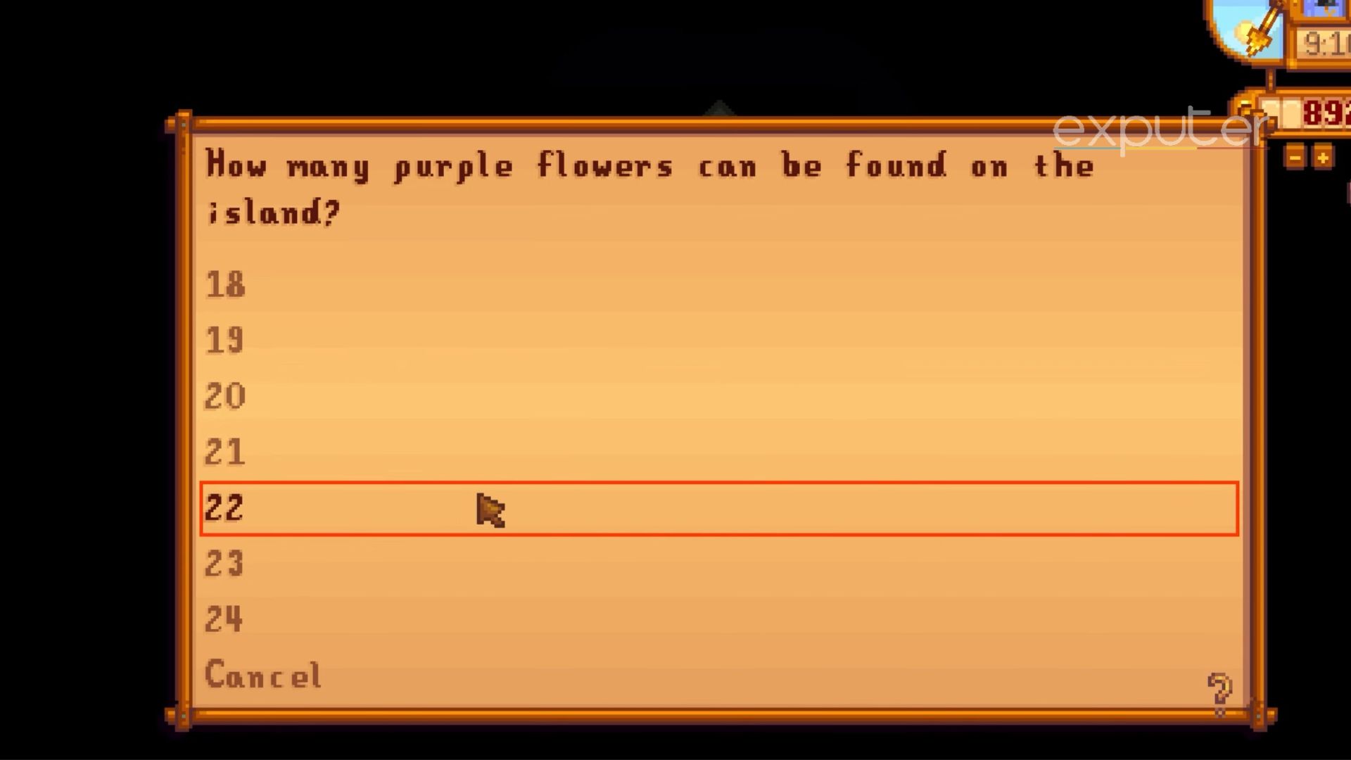 Purple Flowers how many in stardew valley.