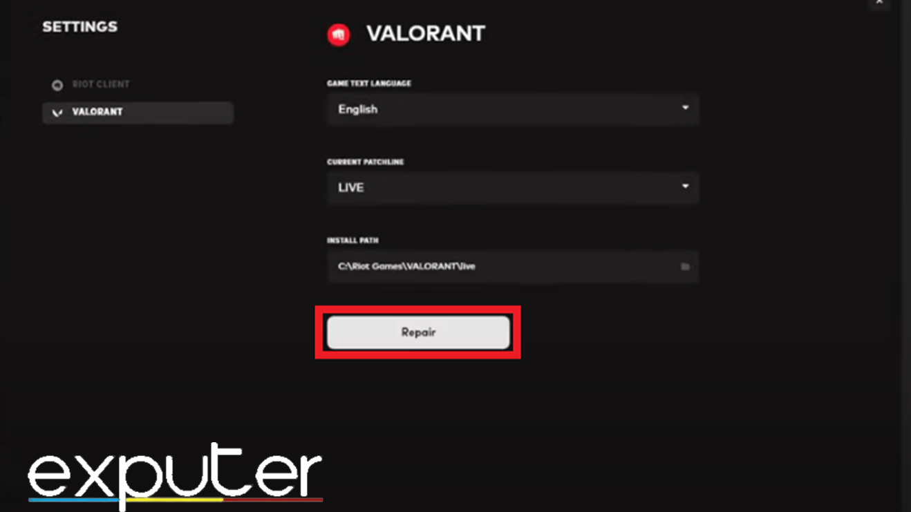 Verifying Valorant Files.
