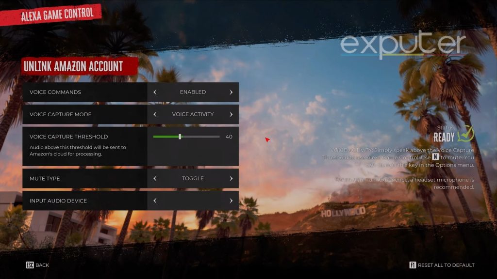 Dead Island 2 Voice Commands Setting up