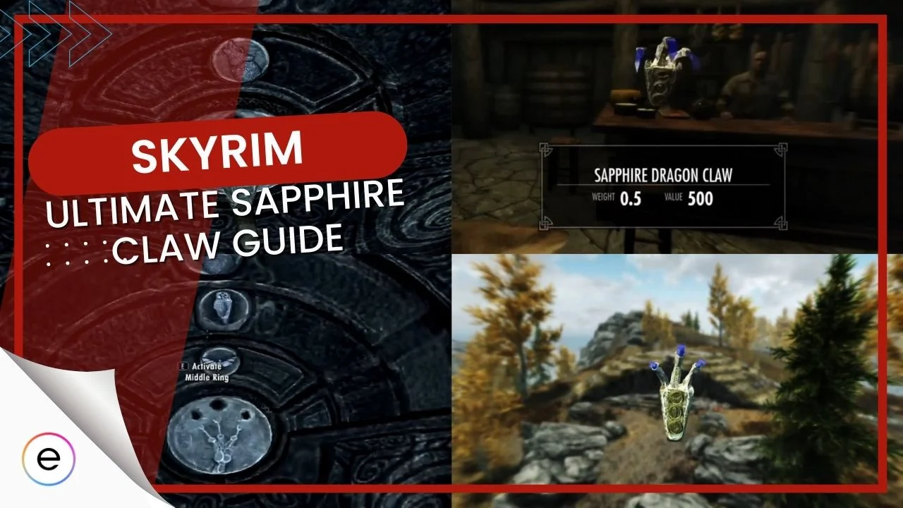 Skyrim Sapphire Claw Location Puzzle Walkthrough