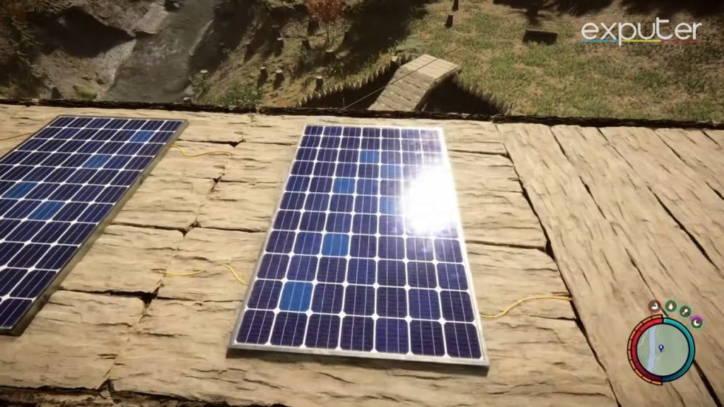 Sons of the Forest light bulb solar panel installation 