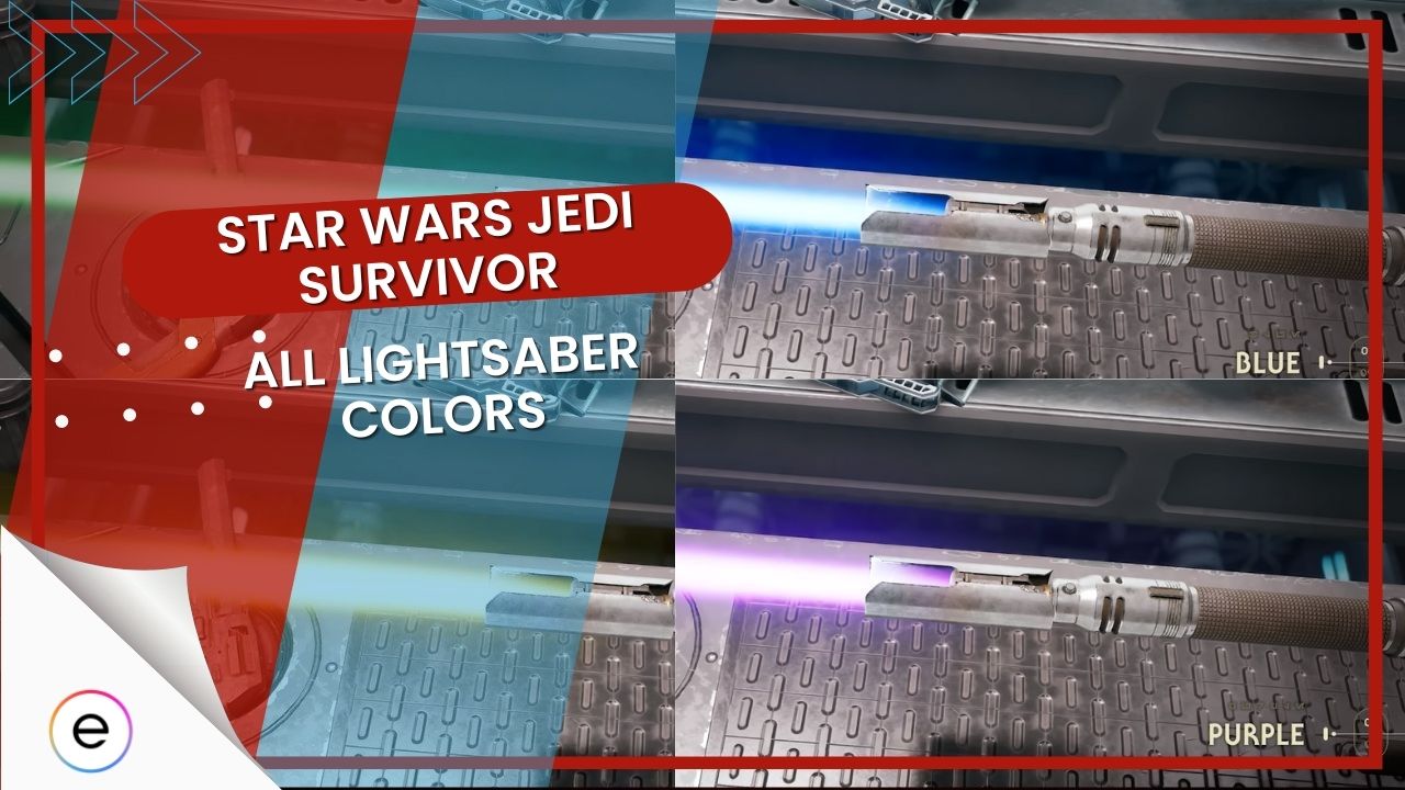 Star Wars Jedi Survivor All light saber colors and how to unlock them.