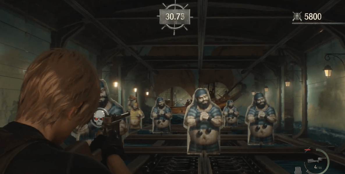 The Shooting Gallery in the Resident Evil 4 Remake