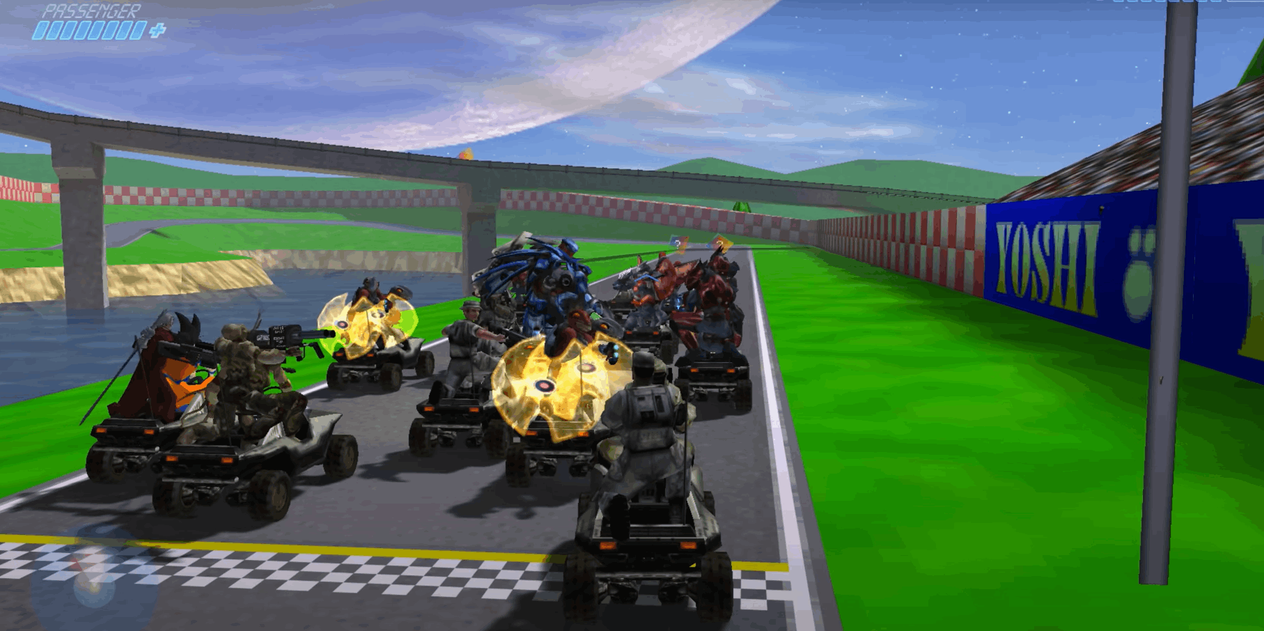 The mod integrates the creator's older Mario Kart mod into the game.