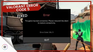 Learn about all the possible ways to fix the Valorant Error Code 5