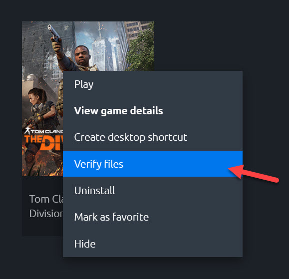 Verify Files on Ubisoft Connect