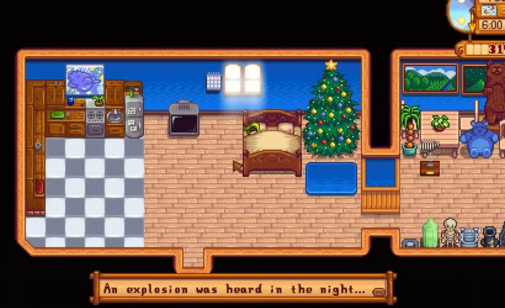 an explosion was heard at night stardew