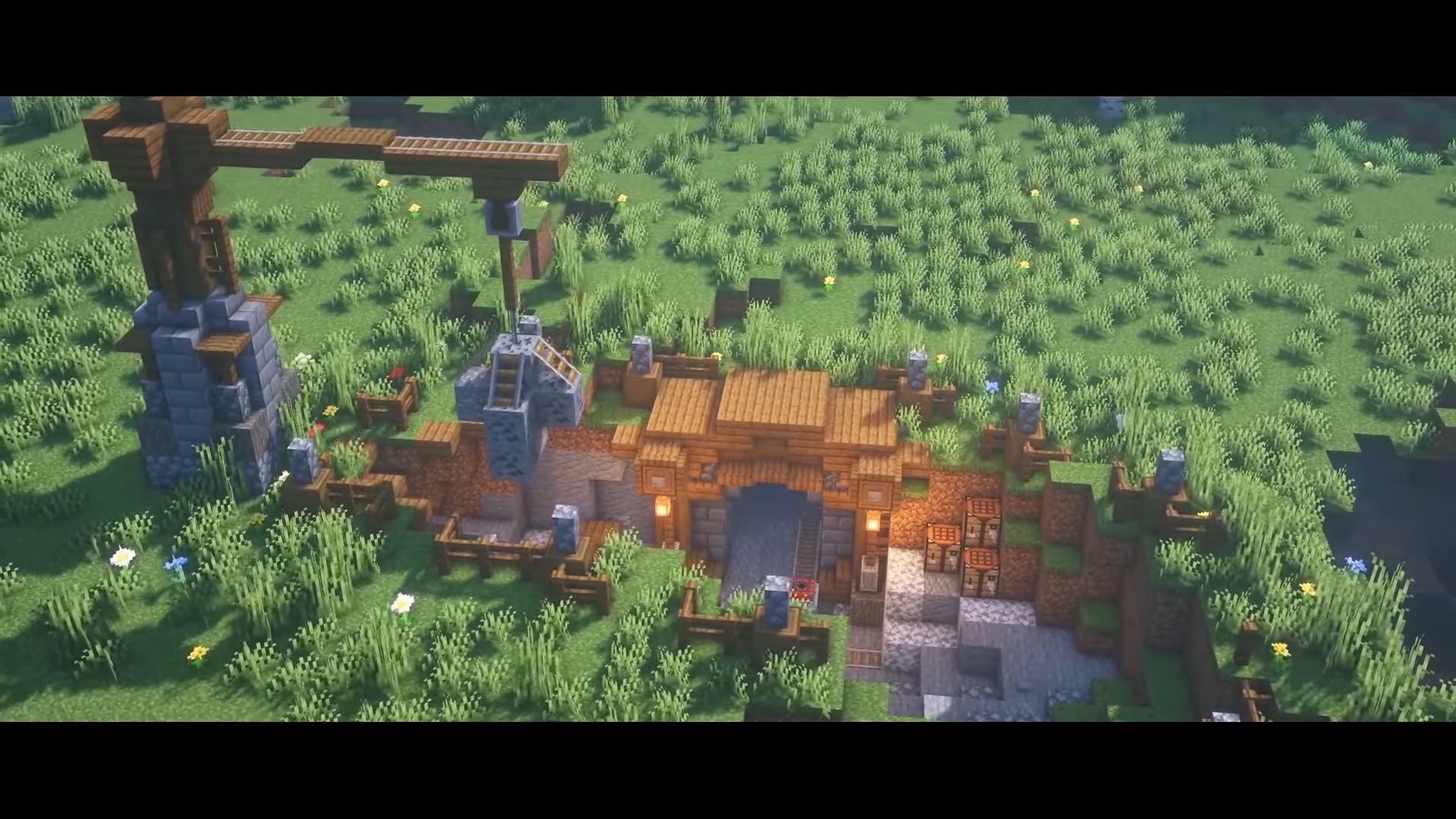 mining station build idea in minecraft