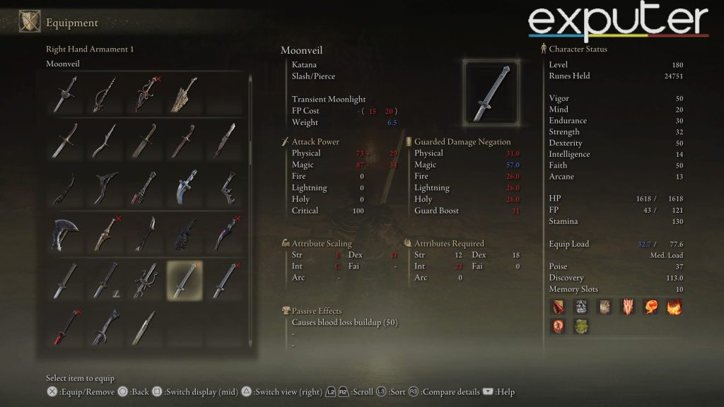 Elden Ring Moonveil Katana Location Explained 