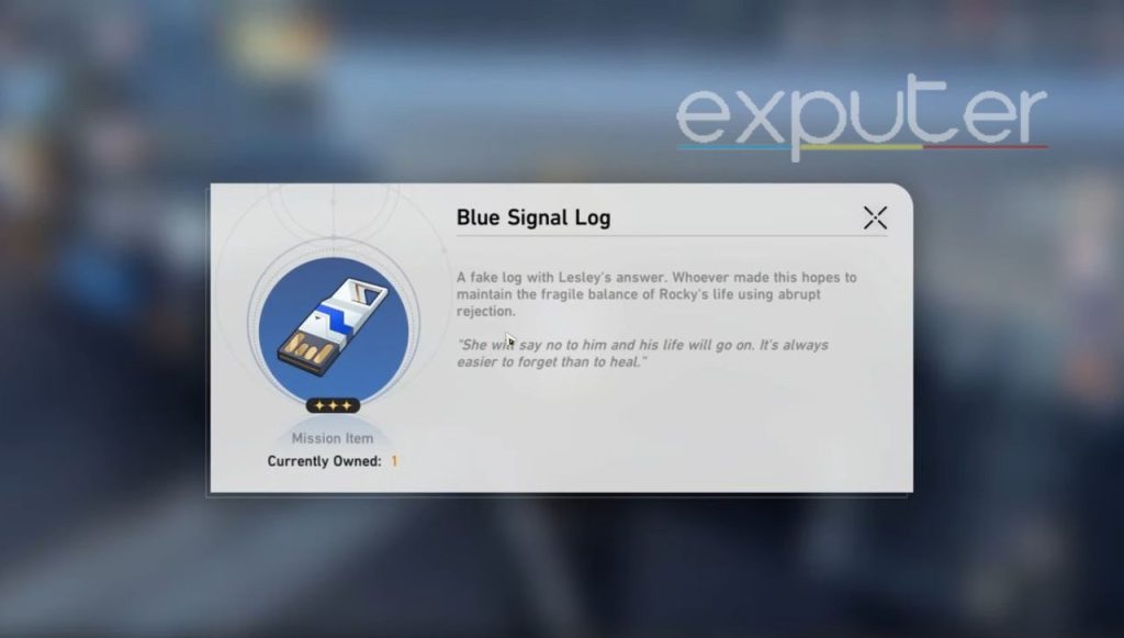 Blue Lie Blue Signal Log