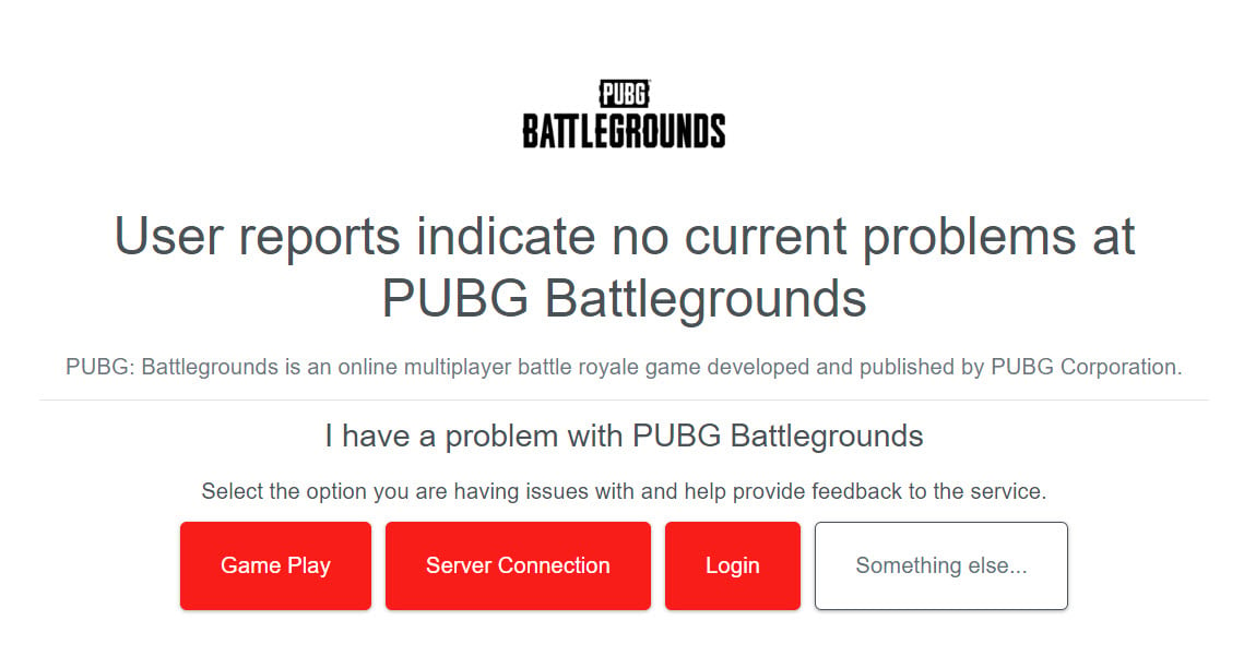 Check If PUBG Servers Are Live