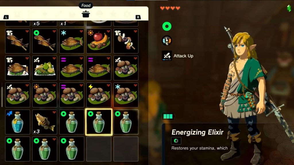 Energizing Elixirs In Zelda