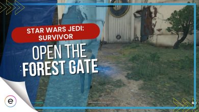 Star Wars Jedi Survivor The forest Gate open.