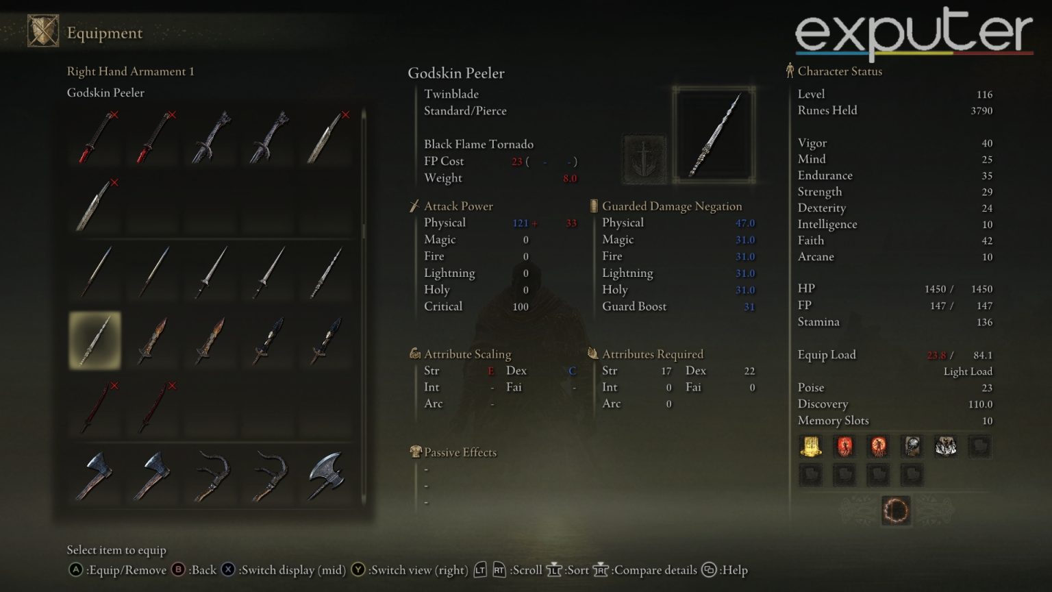 Elden Ring Dex Build Weapons, Armor, & Talisman