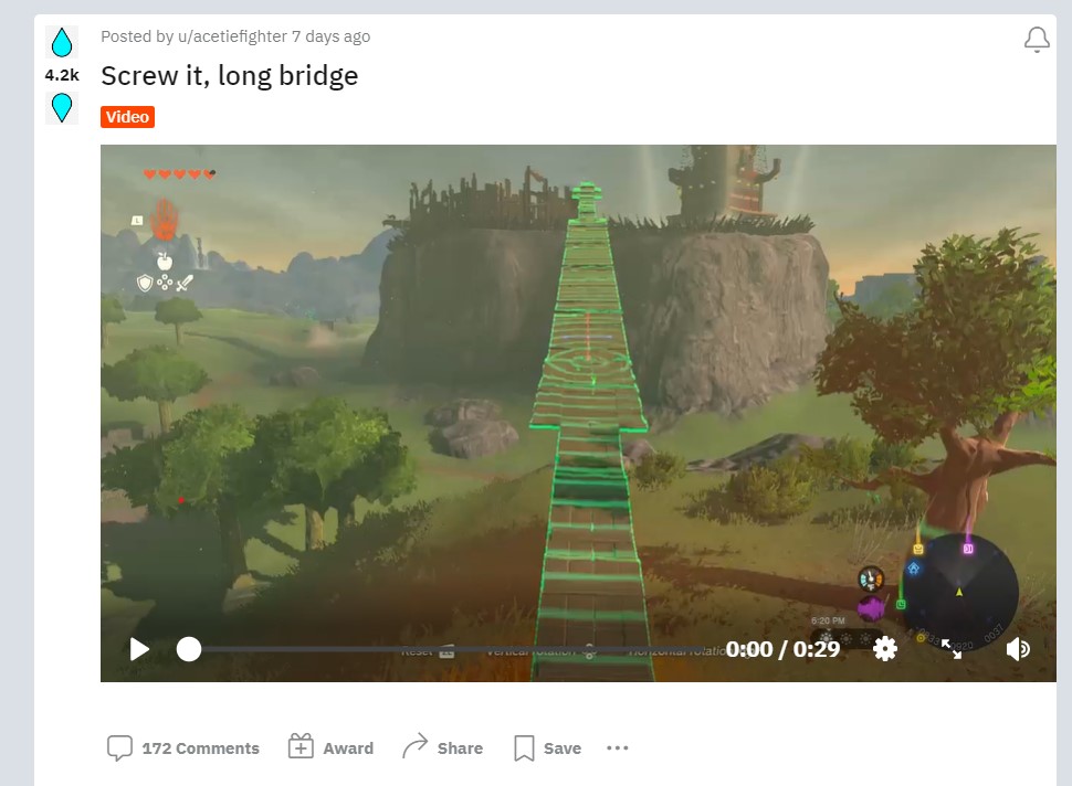 TOTK Long Bridge