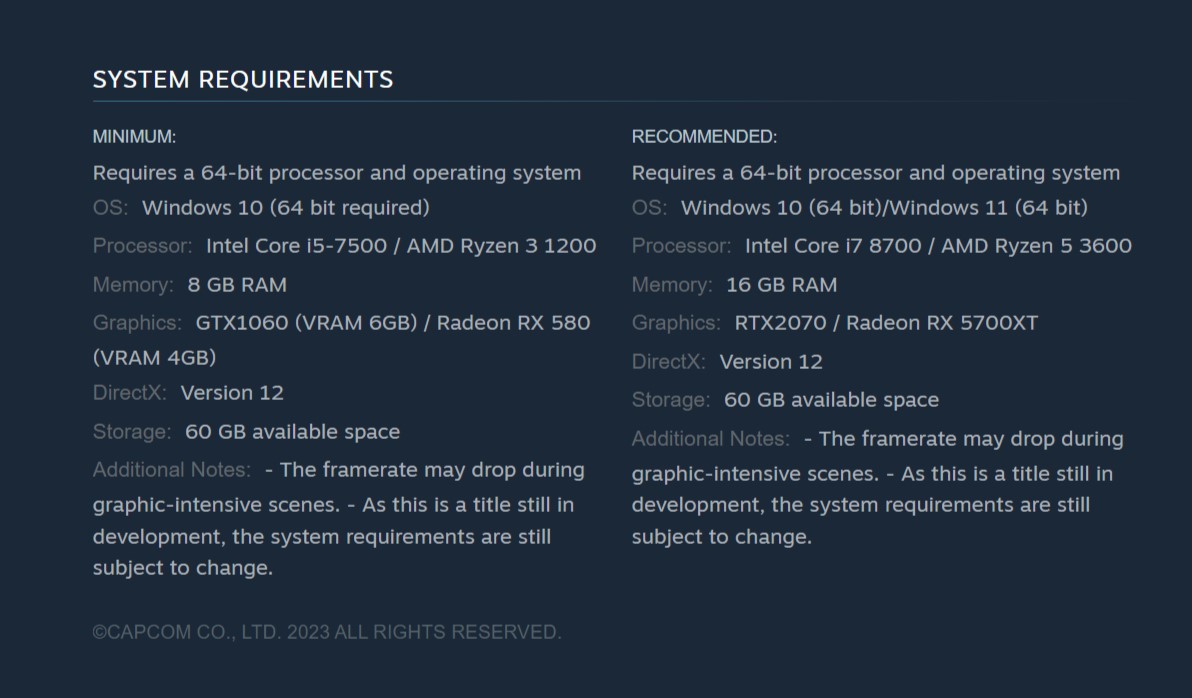 PC Requirements For SF6