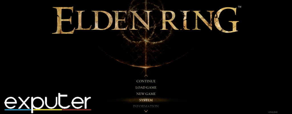 Opening System Settings Menu in Elden Ring. (image by eXputer)