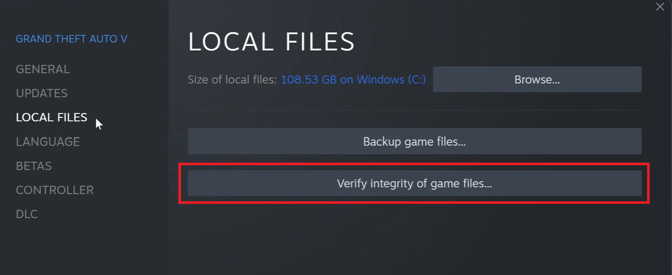 Steam Game File Verification for FFXIV 3070