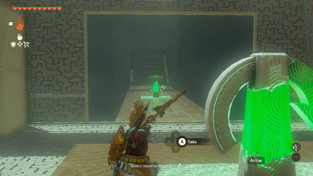 Shooting Arrow At Main Switch In Zelda