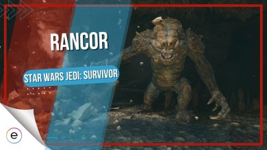 Star Wars Jedi Survivor: rancor boss fight.
