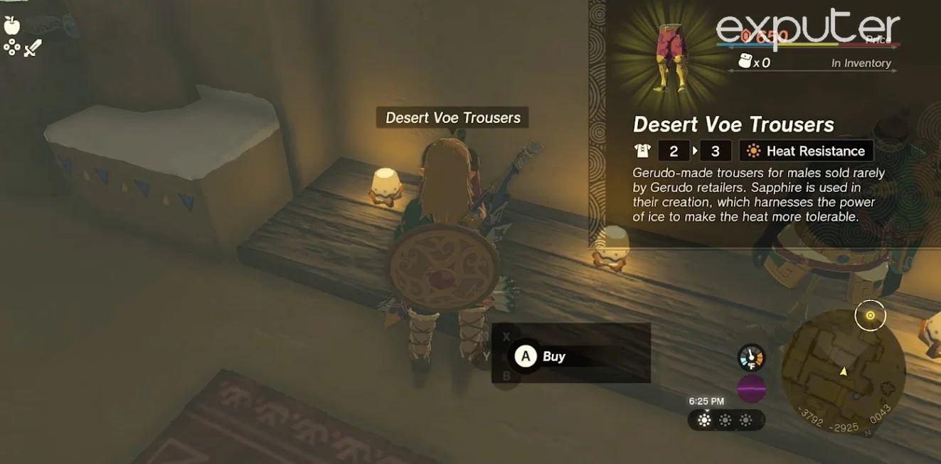 How To Get Into The Gerudo Secret Club (Desert Voe Armor - Heat Resistant)  - LoZ BotW 