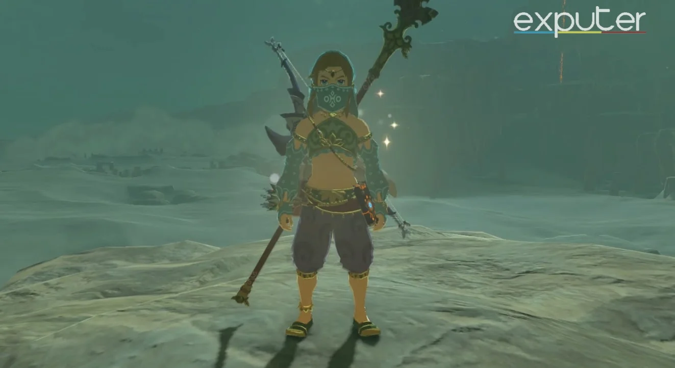 BotW] Trying to sell currently equipped clothing at the Gerudo Secret Club.  In the JP version, she says I might reconsider when you're a bit more  grown up. : r/zelda