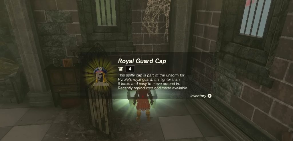 Tears of the Kingdom Royal Guard Armor The Royal Guard Cap 