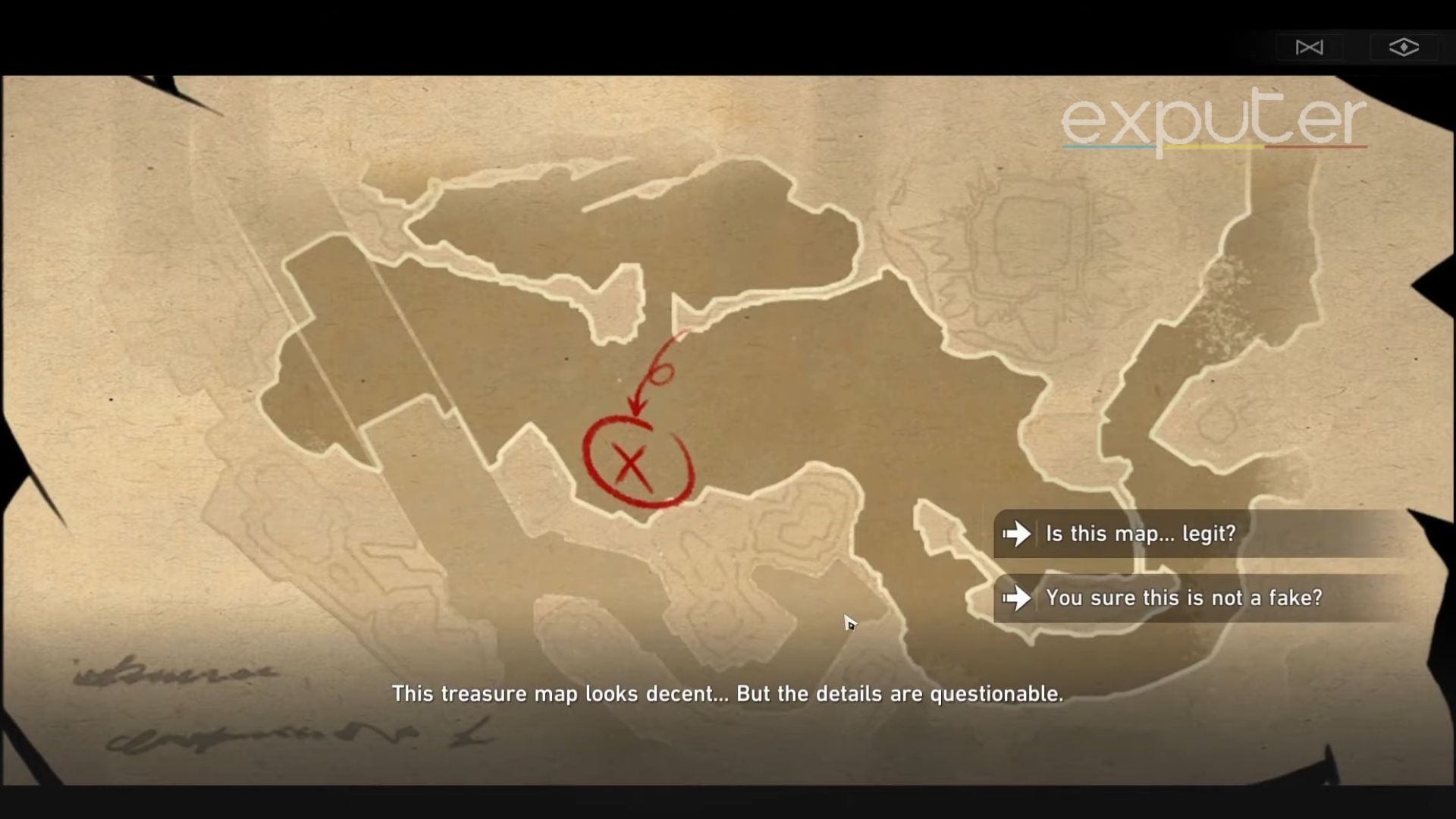 Fake Treasure Map.