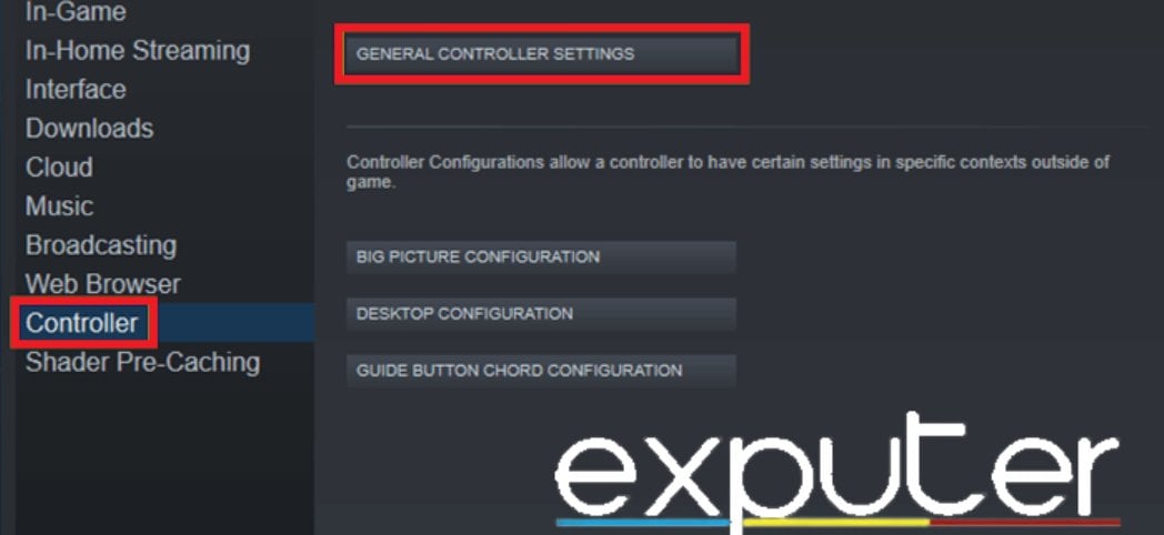 General controller settings