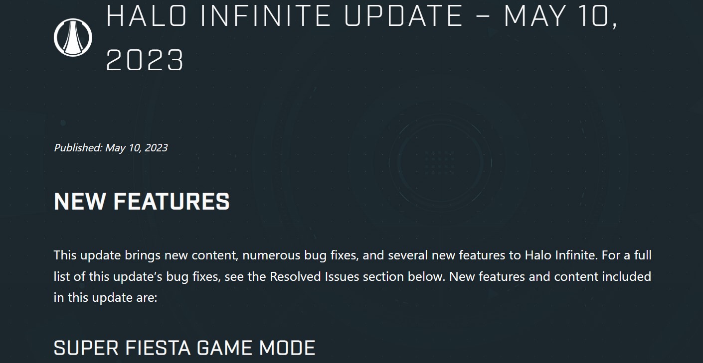 Halo Infinite patch notes