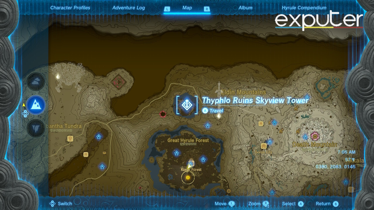 area in the game