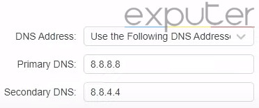 How to change dns server