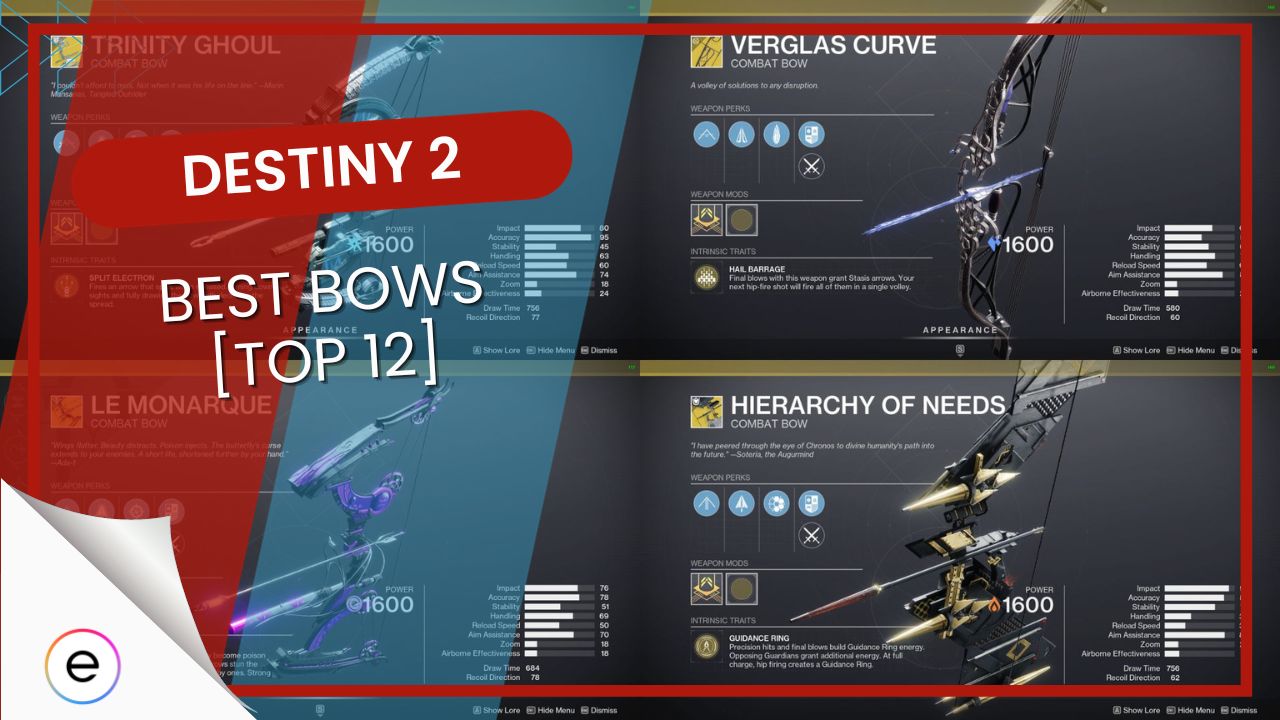 Legendary and Exotic Bows in Destiny 2