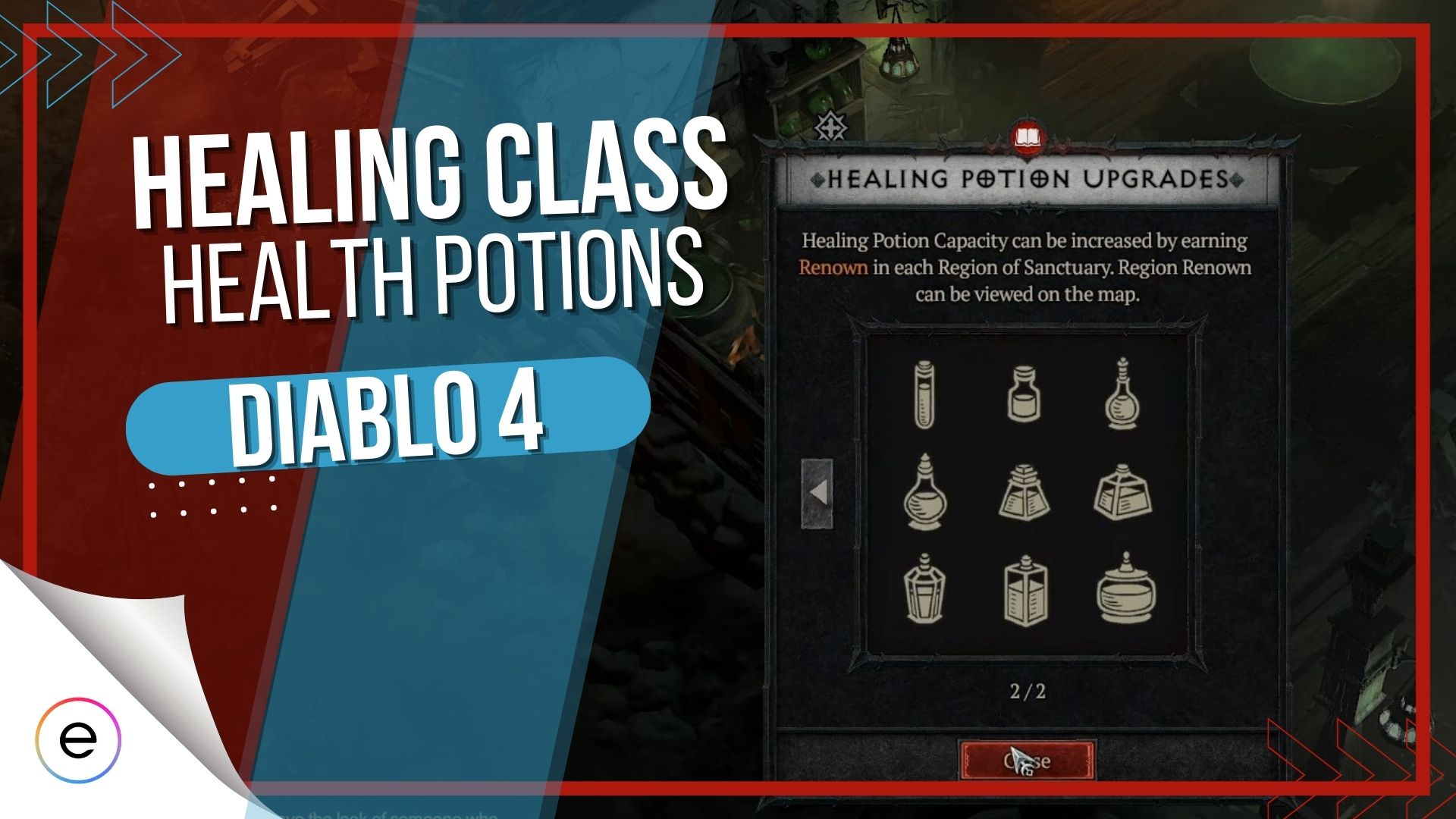Healer Class Diablo 4 potions gems
