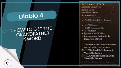 Diablo 4 How To Get The Grandfather Sword 