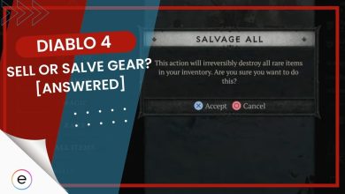 Sell or Salvage gear items in Diablo 4