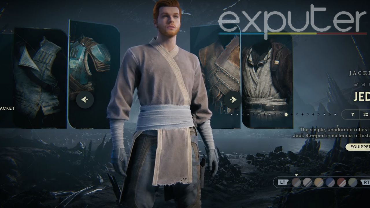 Imagem mostra roupas Jedi