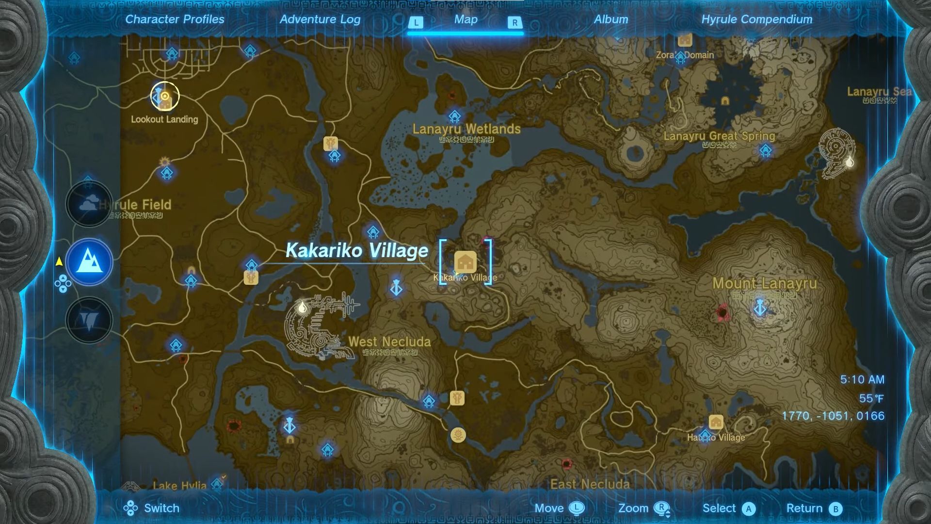 Kakariko Village Map In Zelda Tears Of The Kingdom 