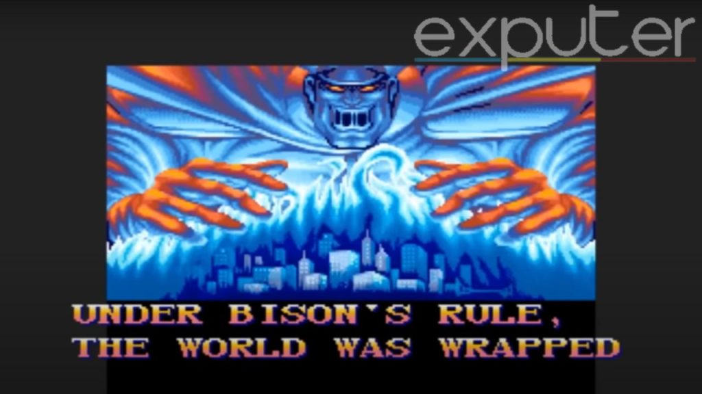 Image shows M. Bison in earlier Street Fighter Games