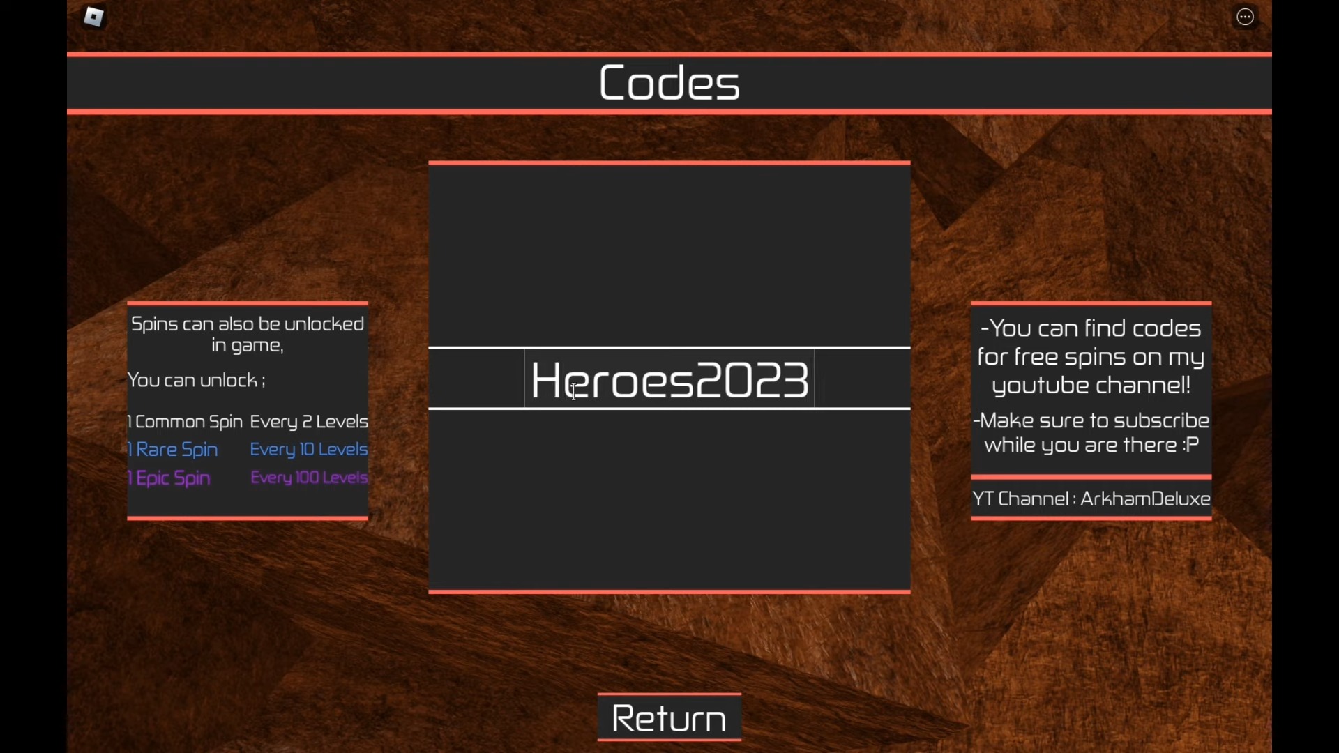 Claiming Codes In Heroes Online 2023